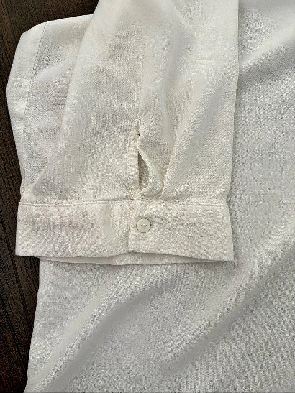 Woman Within Rayon Three-Quarter Sleeve Effortless Tab-front Blouse White 3x - Picture 6 of 8